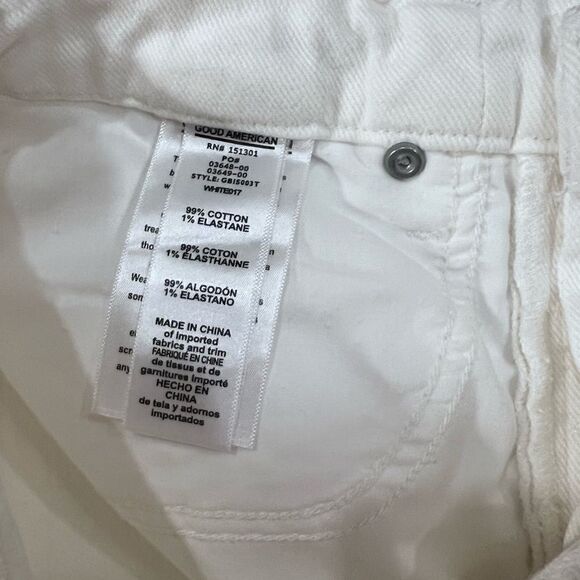 Good American Good Boy white jeans NWT - Picture 4 of 10